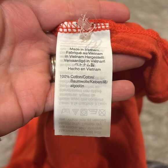 Madewell women’s‎ orange cotton vneck tank top size xs - Picture 4 of 5